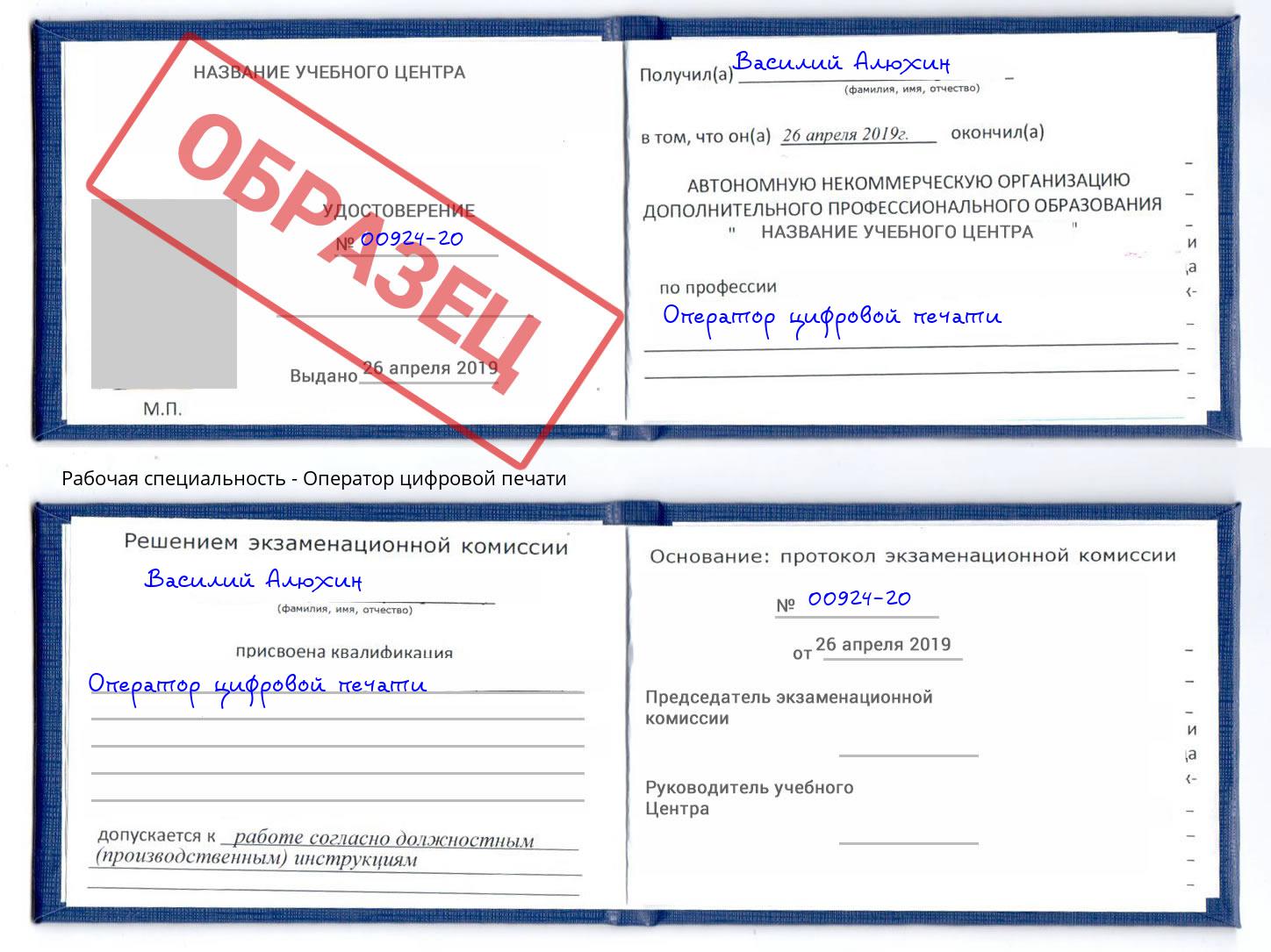 Оператор цифровой печати Великие Луки